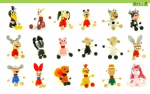 Greenkid keyring and magnets, wooden holder. Wooden animals and friendly figures not only for children by Abafactory the Czech manufacturer of quality wooden toys.